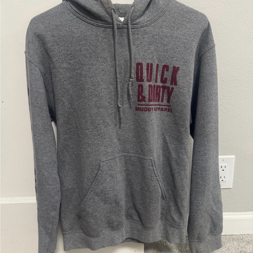 Quick & Dirty Gray Hoodie
